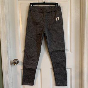 Gray lined leggings